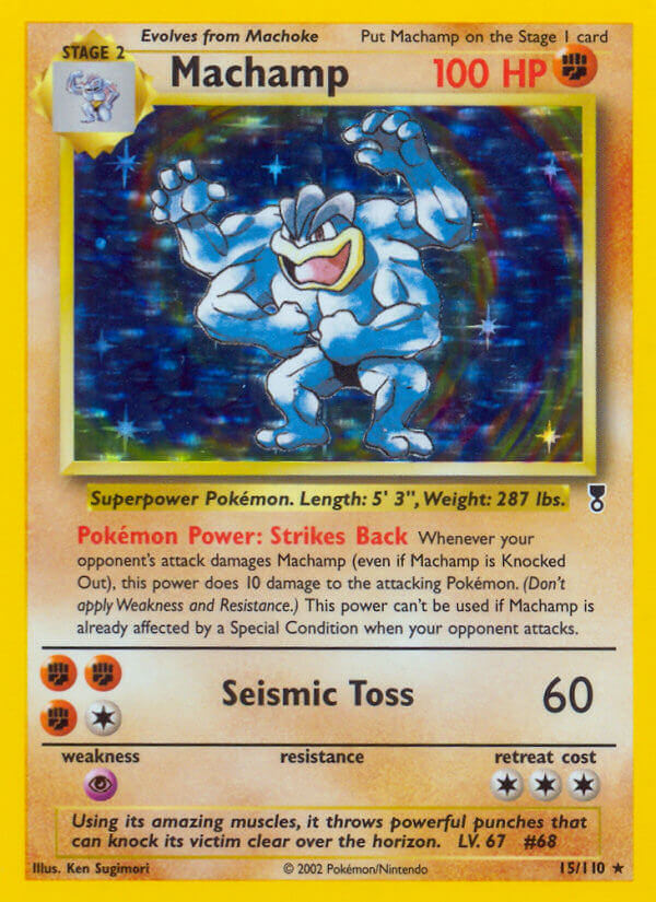 Legendary Collection Machamp Pokémon card