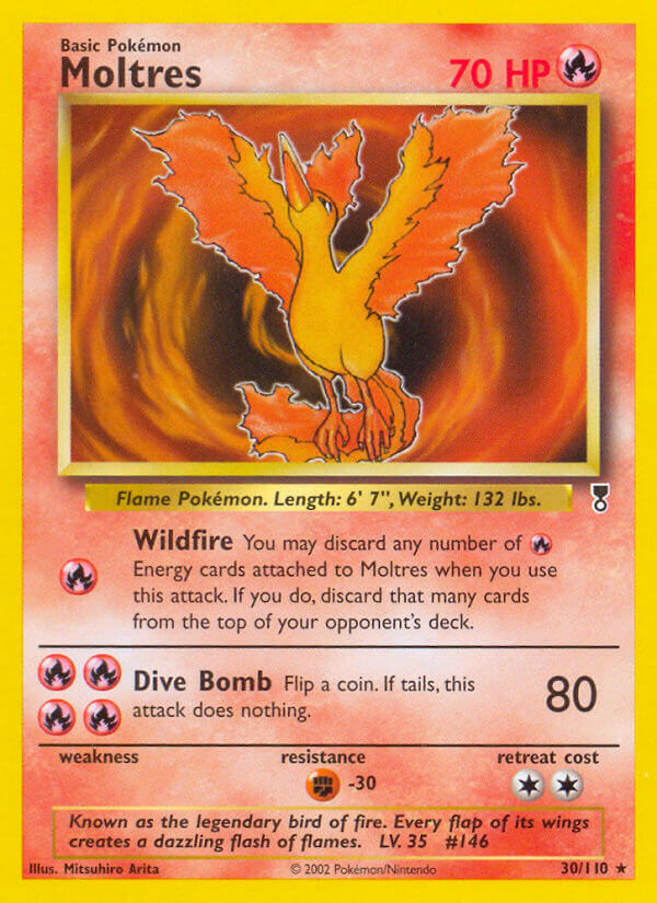 Legendary Collection Moltres Pokémon card