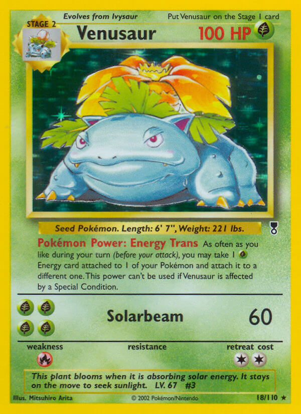Legendary Collection Venusaur Pokémon card