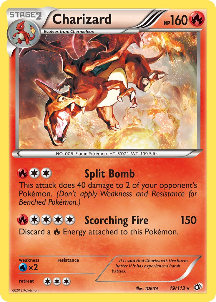Legendary Treasures Charizard Pokémon card