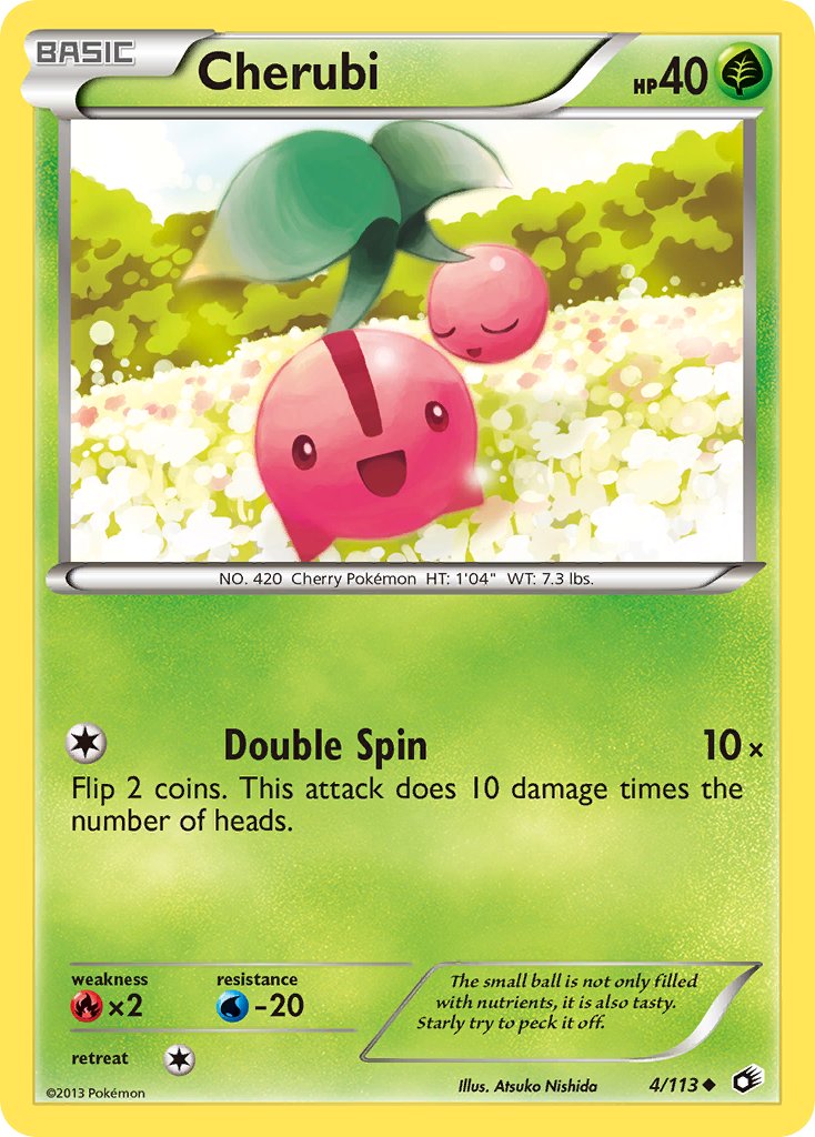 Legendary Treasures Cherubi Pokémon card