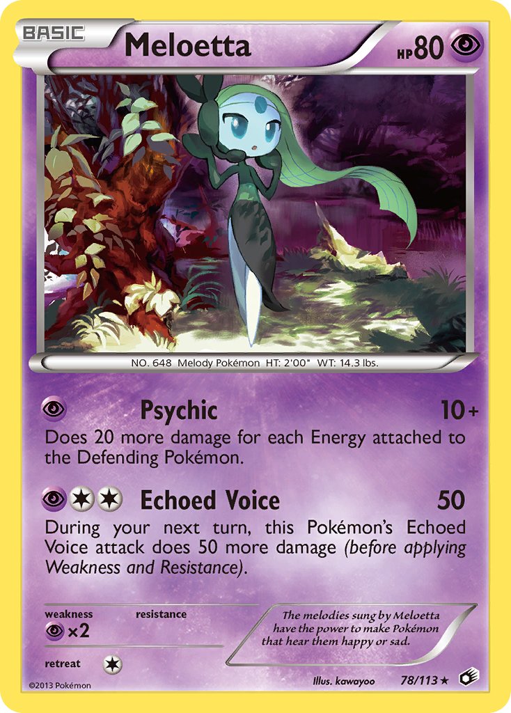 Legendary Treasures Meloetta Pokémon card