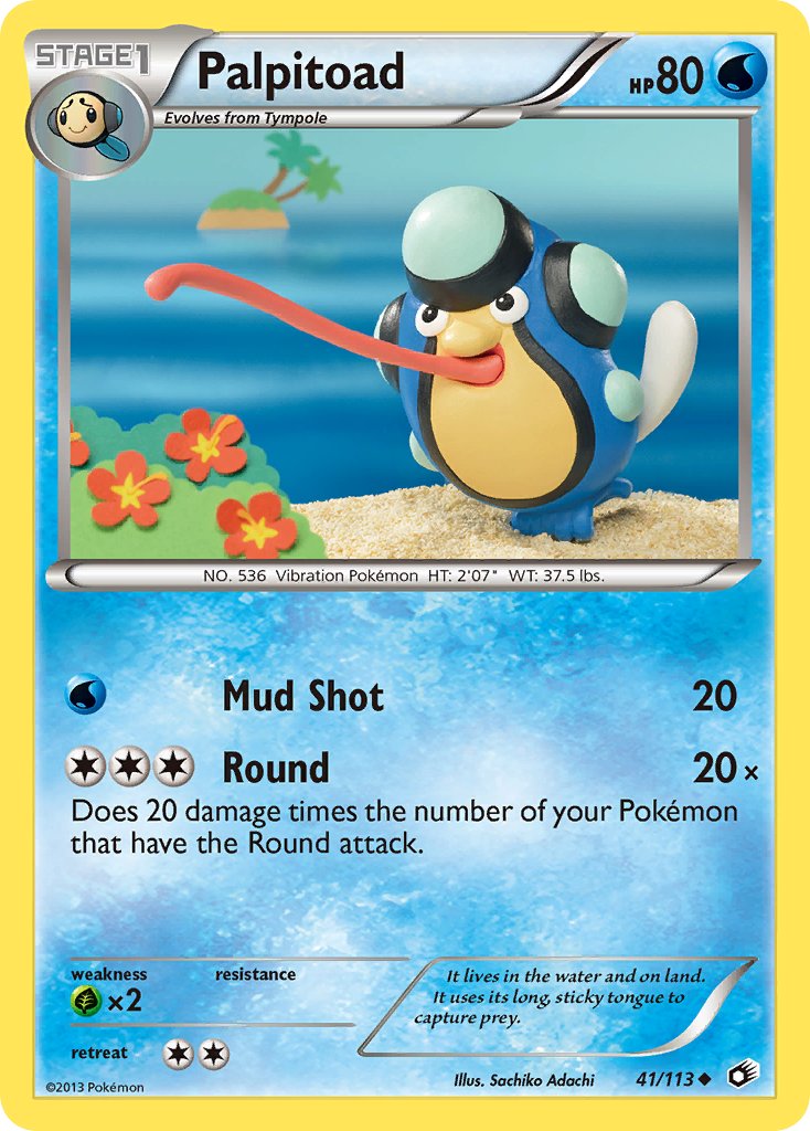 Legendary Treasures Palpitoad Pokémon card