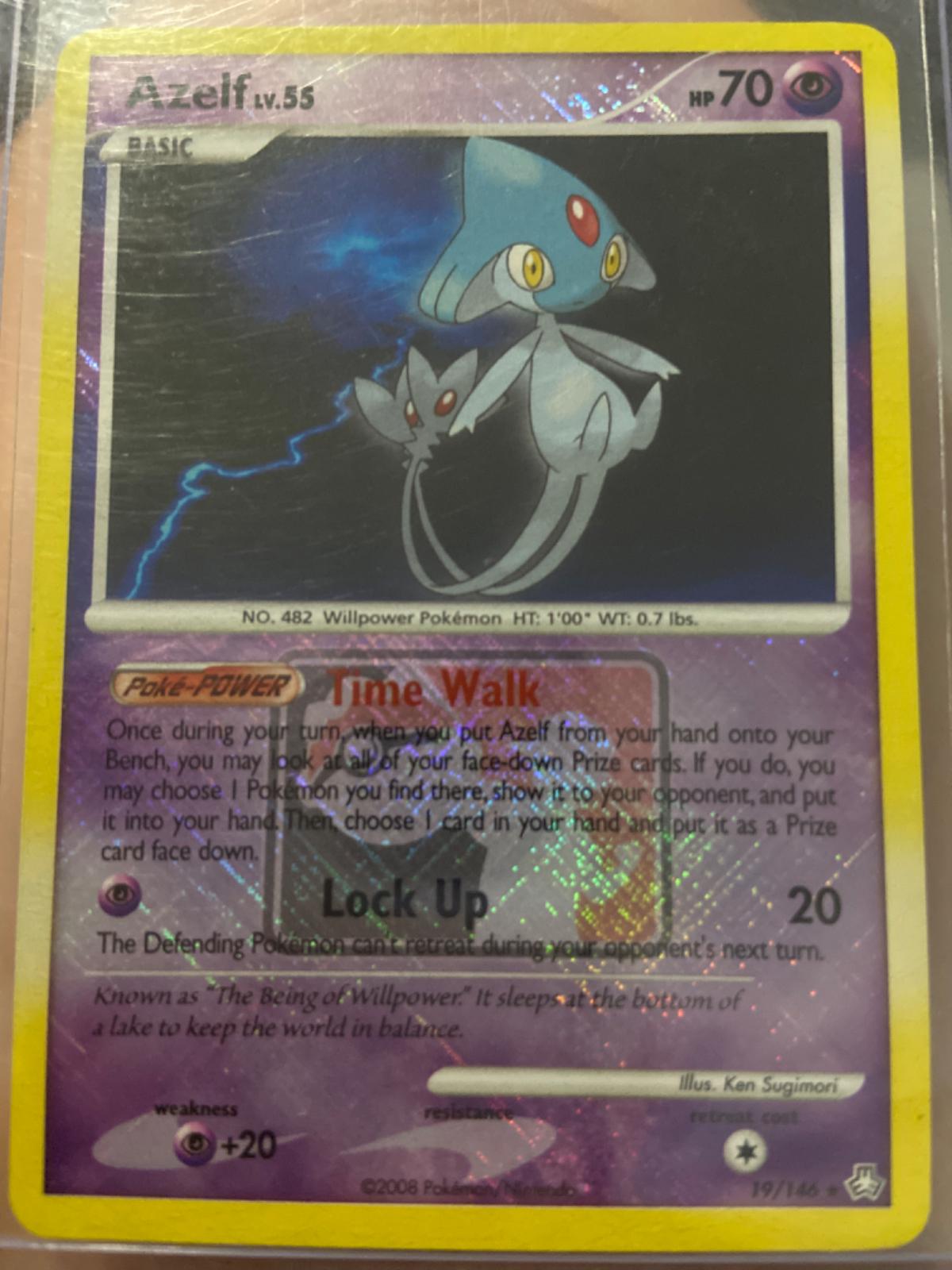 Legends Awakened Azelf [League-Holo] Pokémon card