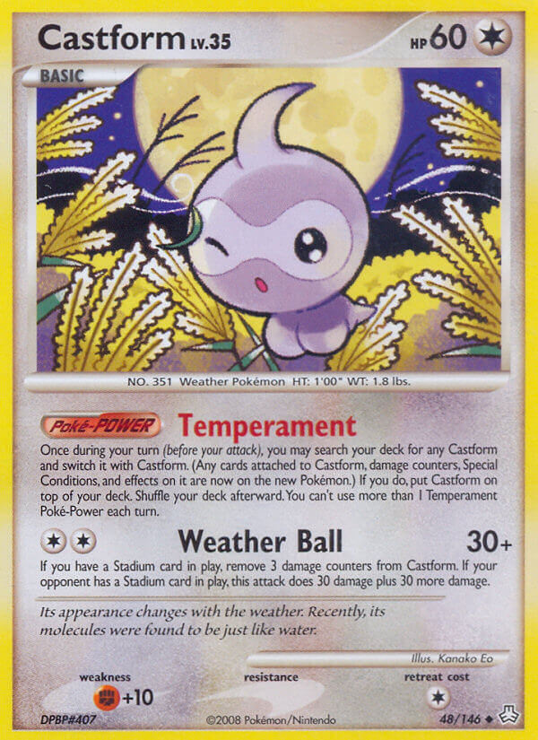Legends Awakened Castform Pokémon card
