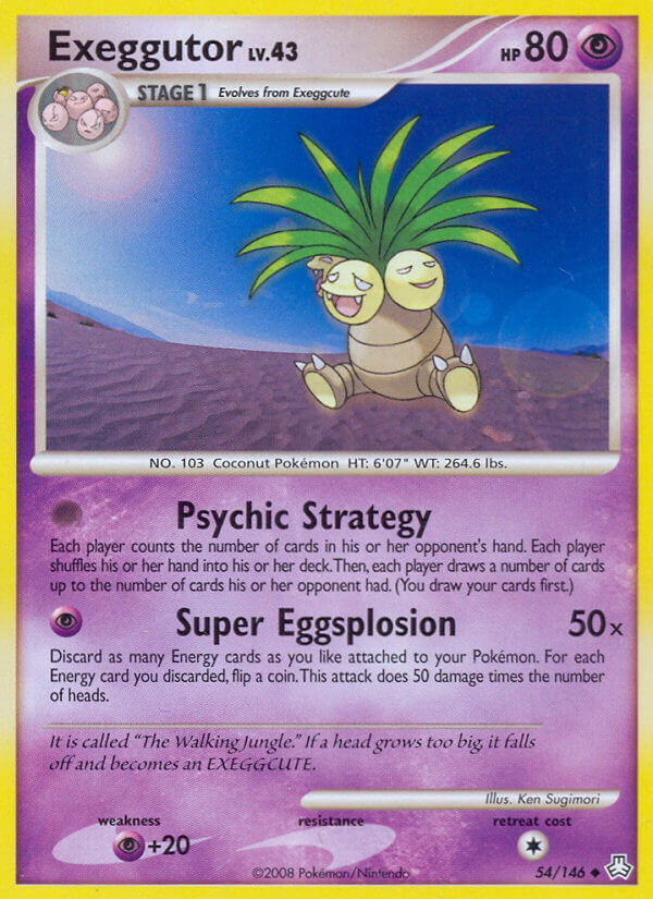 Legends Awakened Exeggutor Pokémon card