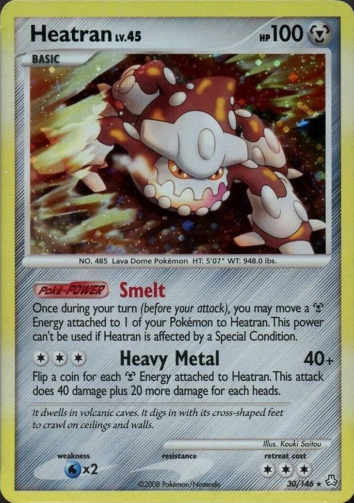 Legends Awakened Heatran [Cosmos-Holo] Pokémon card