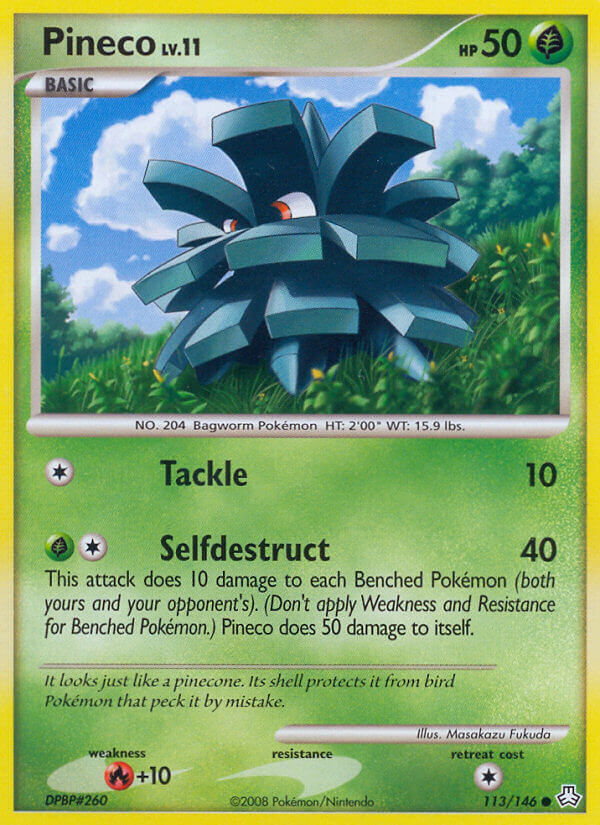 Legends Awakened Pineco Pokémon card