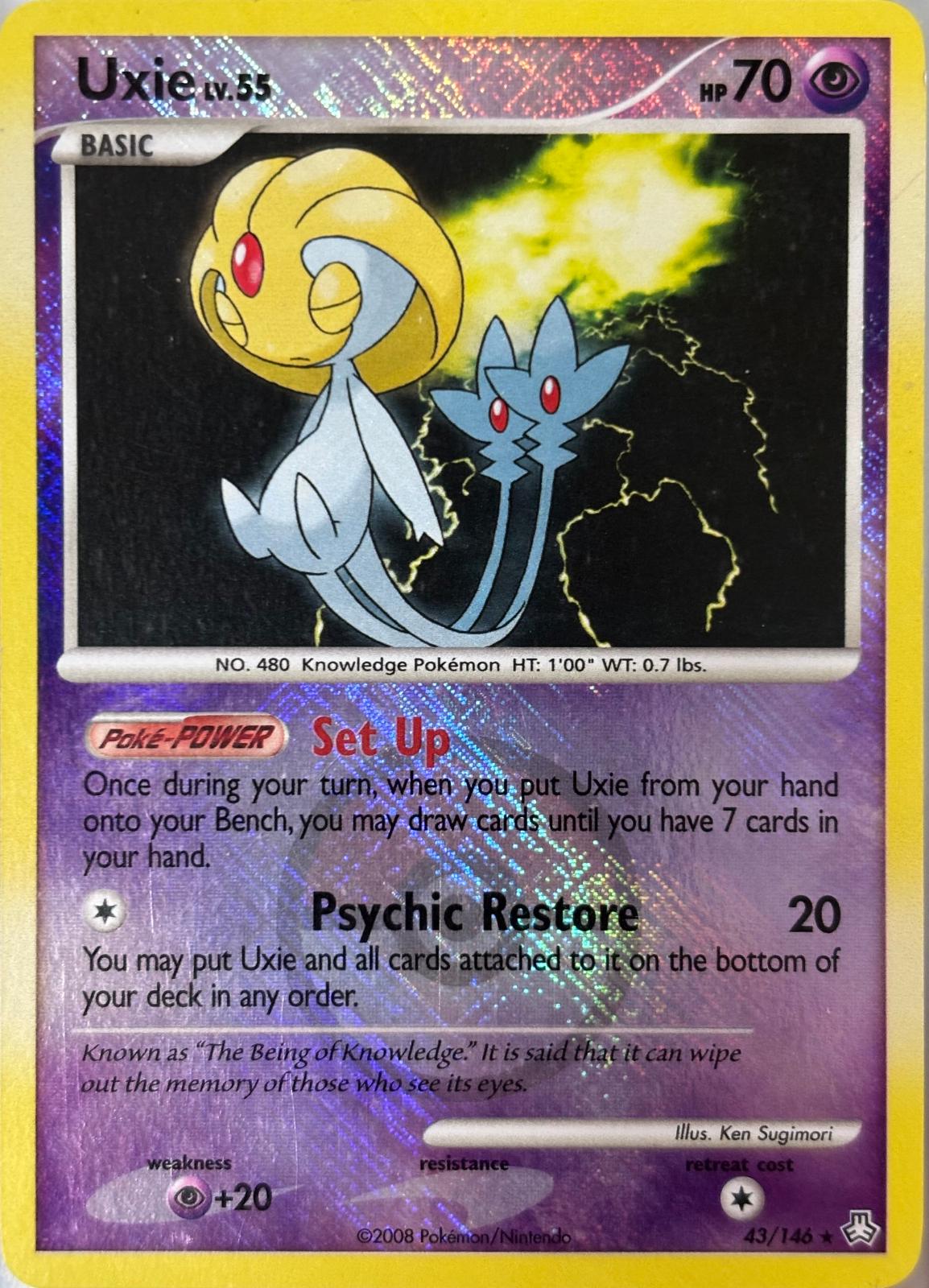 Legends Awakened Uxie [League] Pokémon card