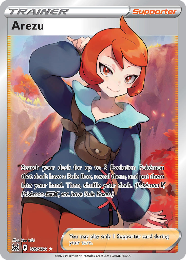 Lost Origin Arezu Pokémon card