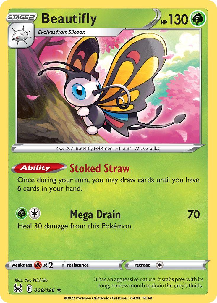 Lost Origin Beautifly [Holo] Pokémon card