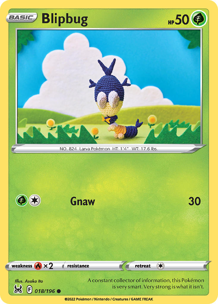Lost Origin Blipbug Pokémon card