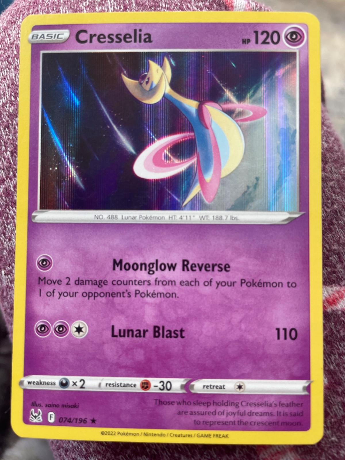 Lost Origin Cresselia [Holo] Pokémon card