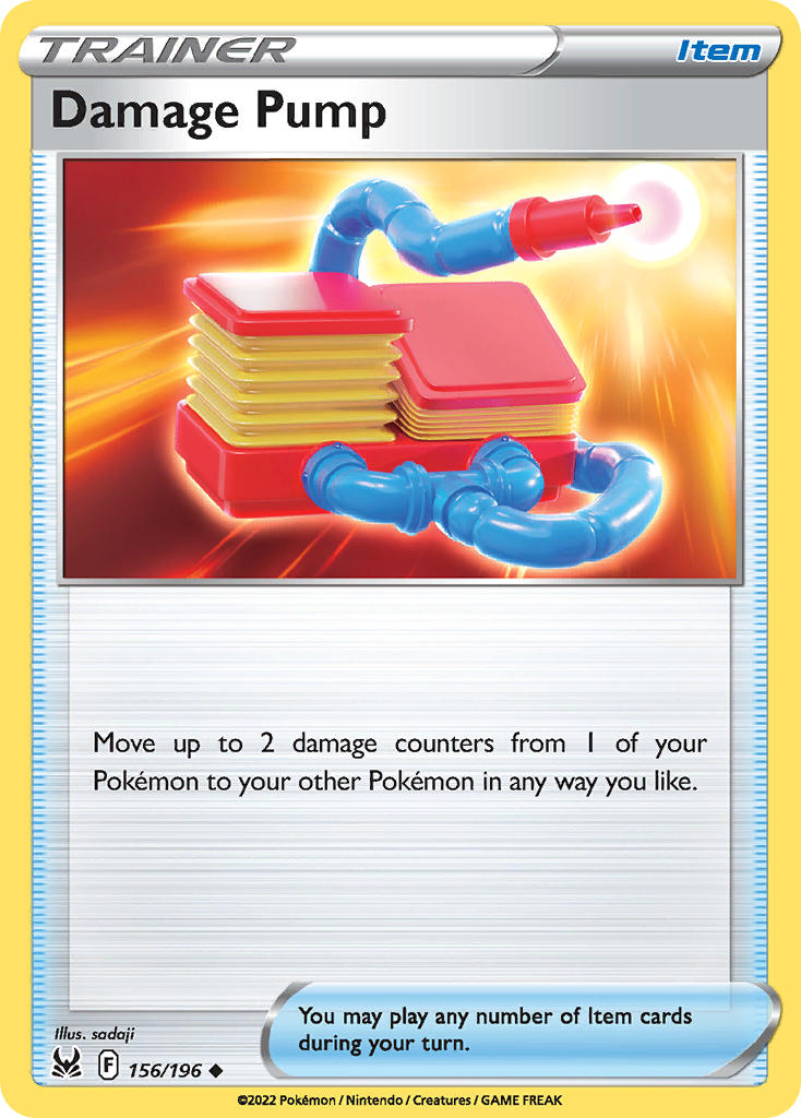 Lost Origin Damage Pump Pokémon card