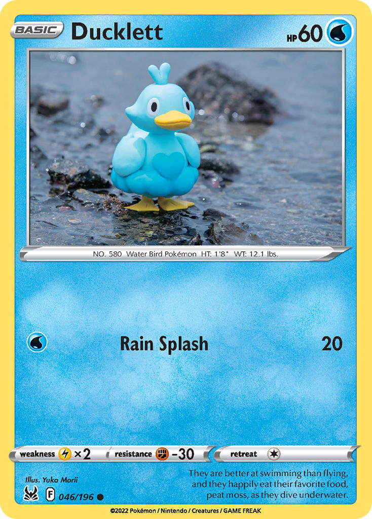 Lost Origin Ducklett Pokémon card