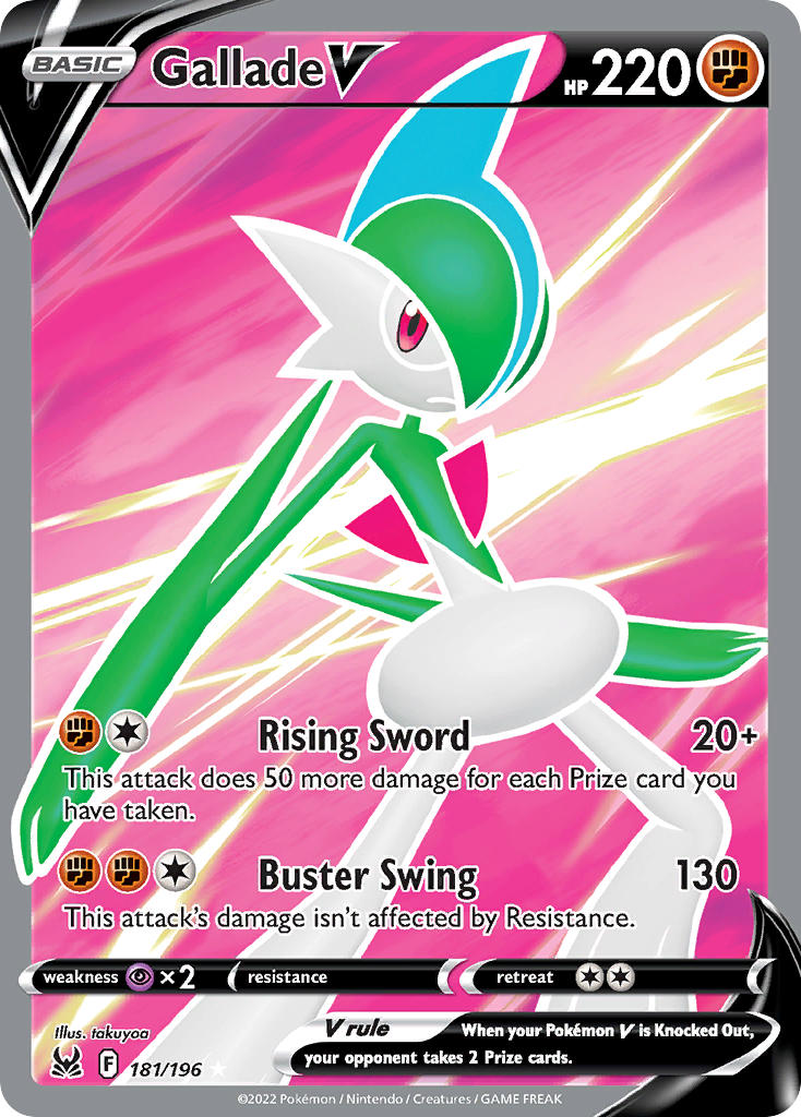 Lost Origin Gallade V Pokémon card