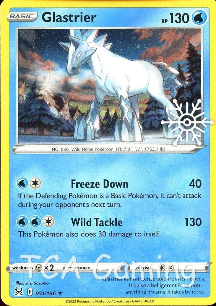 Lost Origin Glastrier [Snowflake-Stamp] Pokémon card