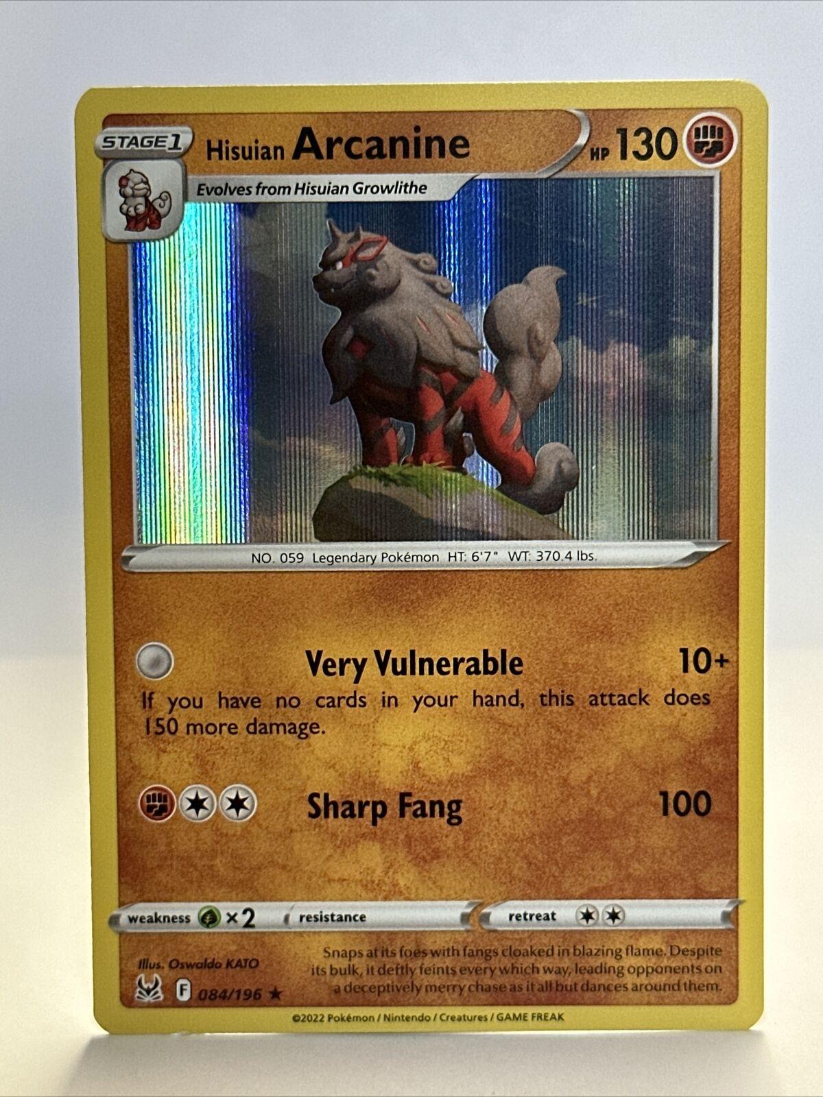 Lost Origin Hisuian Arcanine [Holo] Pokémon card