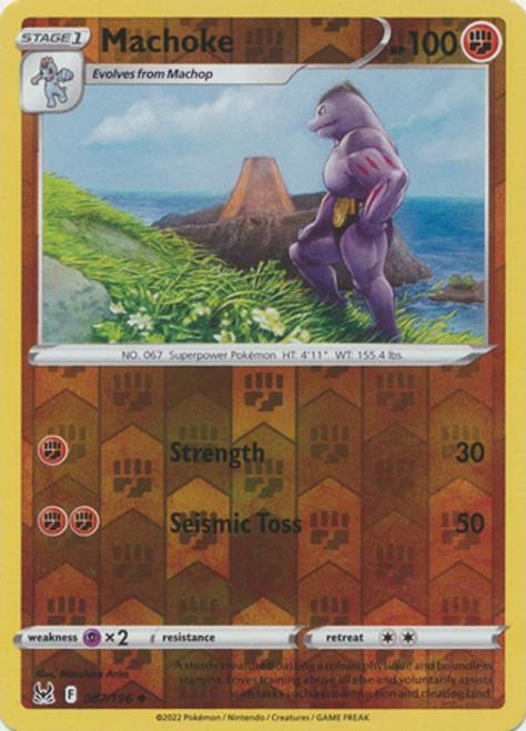Lost Origin Machoke [Reverse Holo] Pokémon card