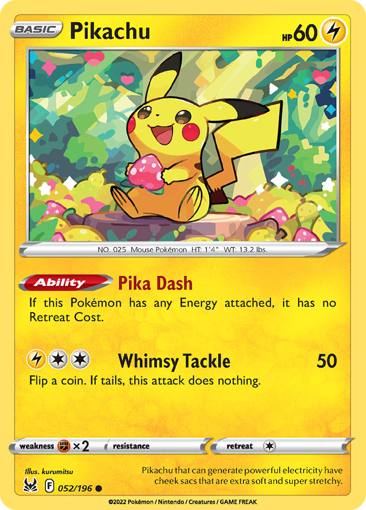 Lost Origin Pikachu Pokémon card