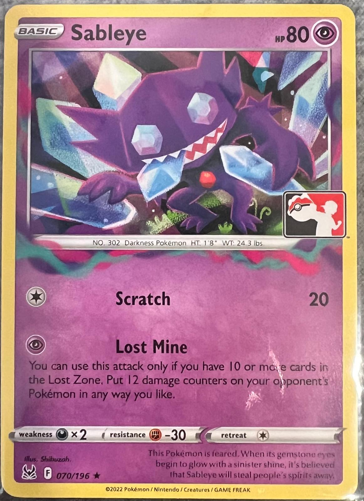 Lost Origin Sableye [Prize-Pack] Pokémon card