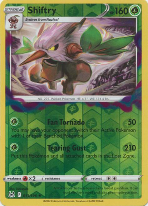 Lost Origin Shiftry [Reverse Holo] Pokémon card