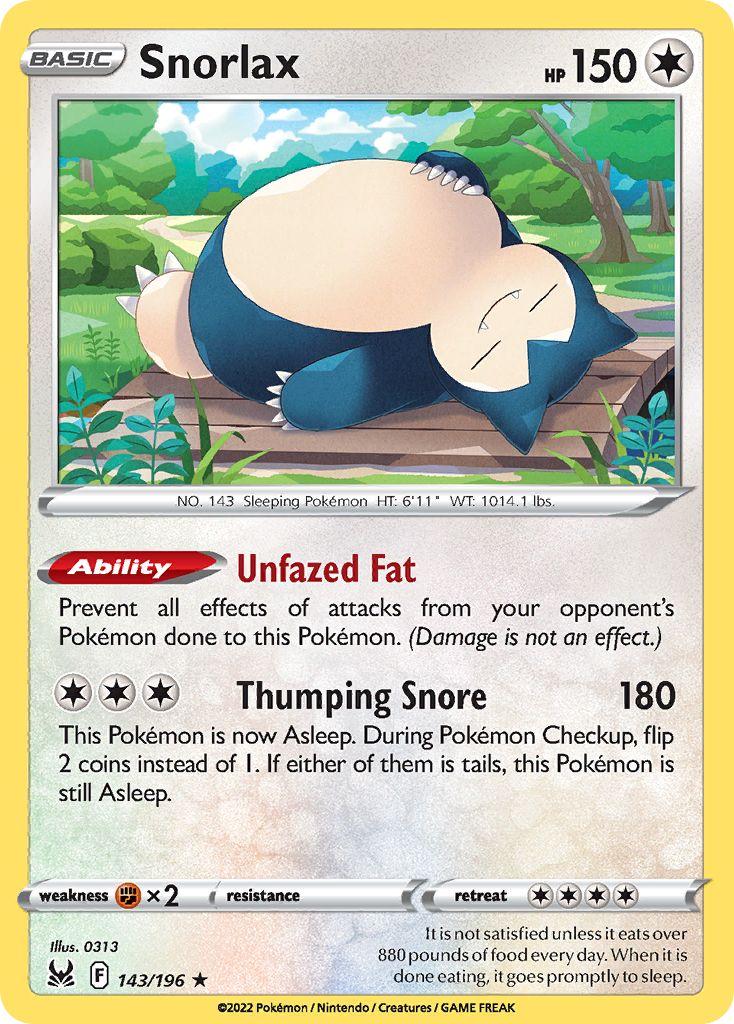 Lost Origin Snorlax [Holo] Pokémon card