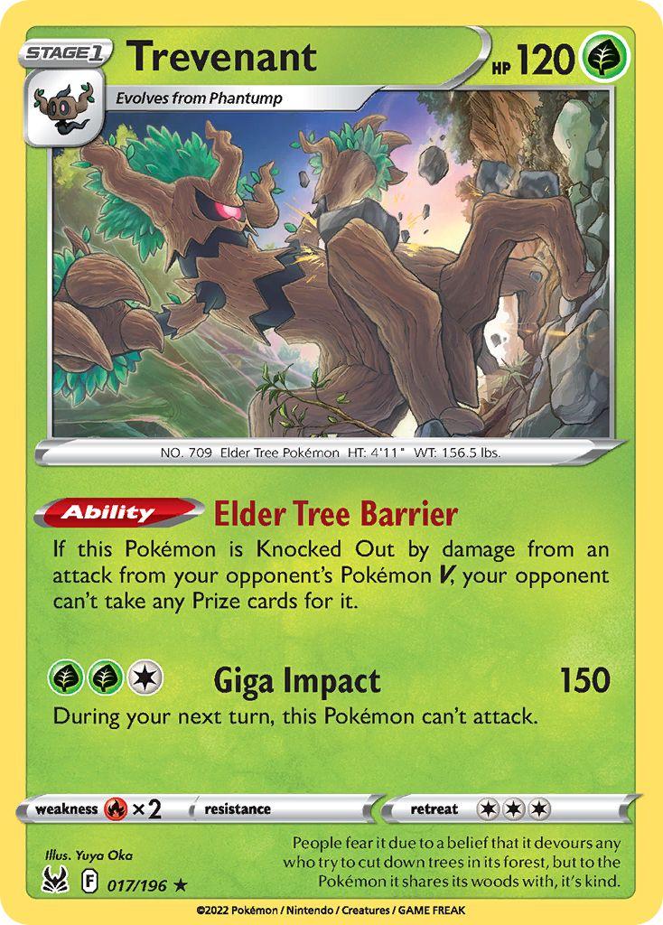 Lost Origin Trevenant [Holo] Pokémon card