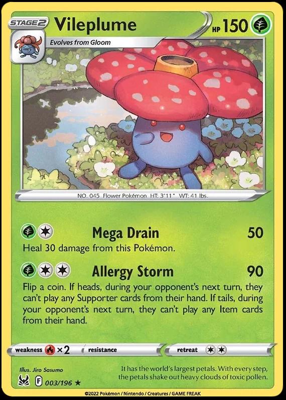 Lost Origin Vileplume [Holo] Pokémon card