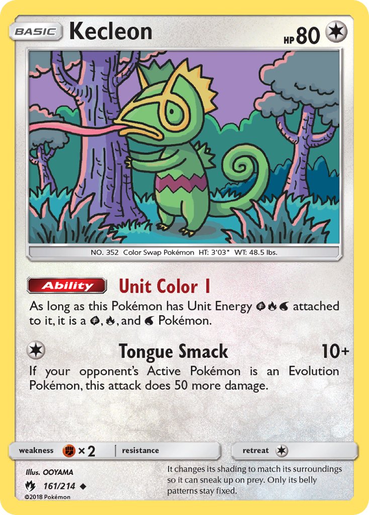 Lost Thunder Kecleon Pokémon card