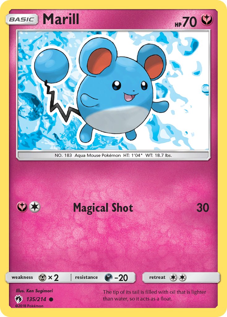 Lost Thunder Marill Pokémon card