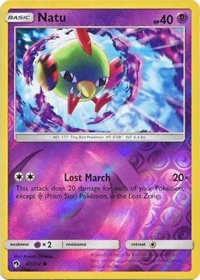 Lost Thunder Natu [Reverse Holo] Pokémon card