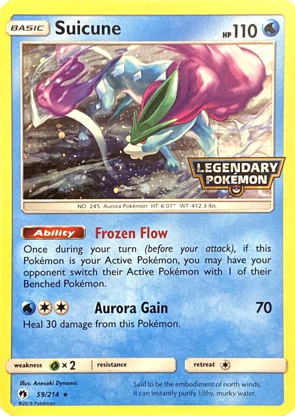 Lost Thunder Suicune [Stamped] Pokémon card