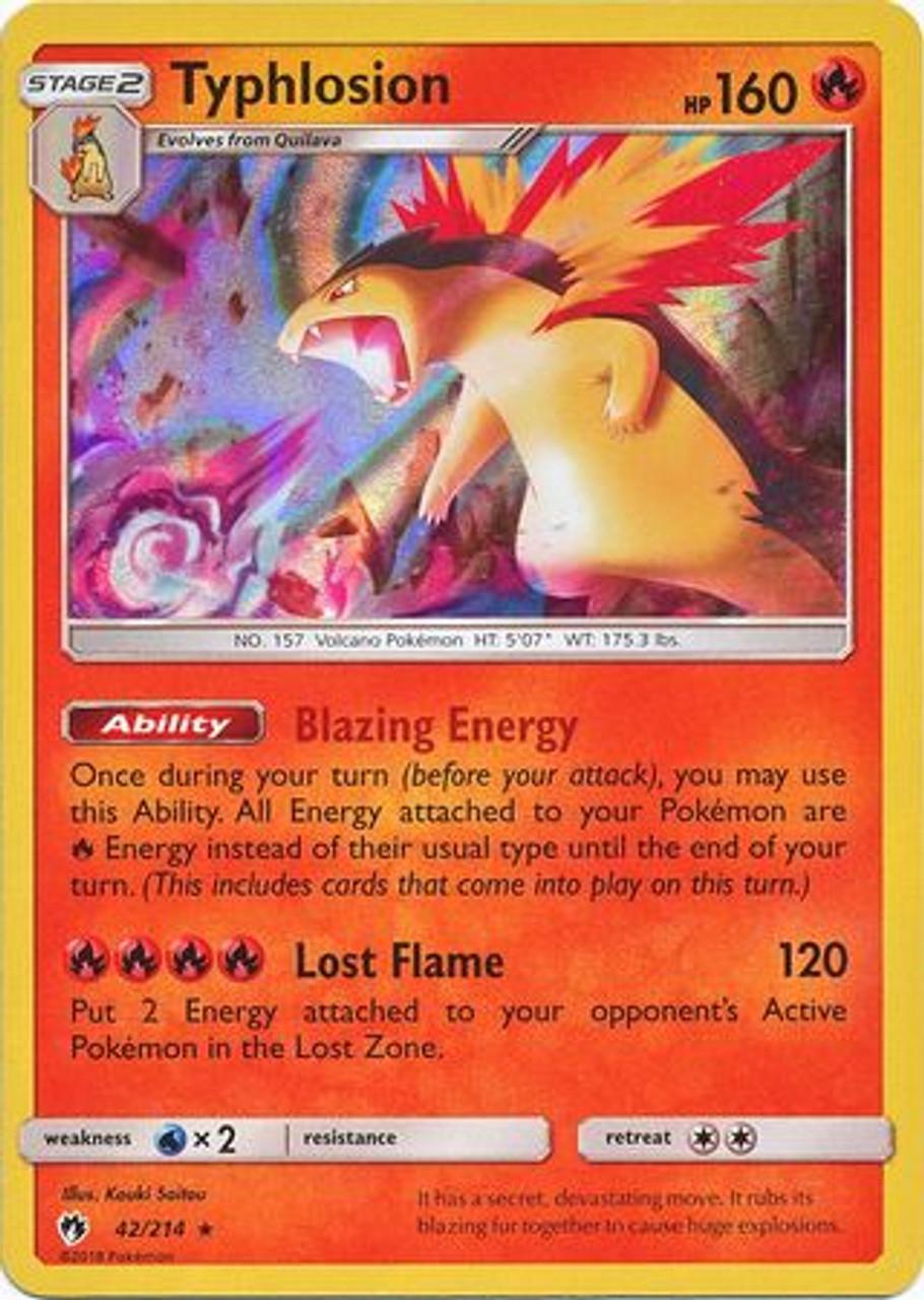 Lost Thunder Typhlosion [Cosmos-Holo] Pokémon card