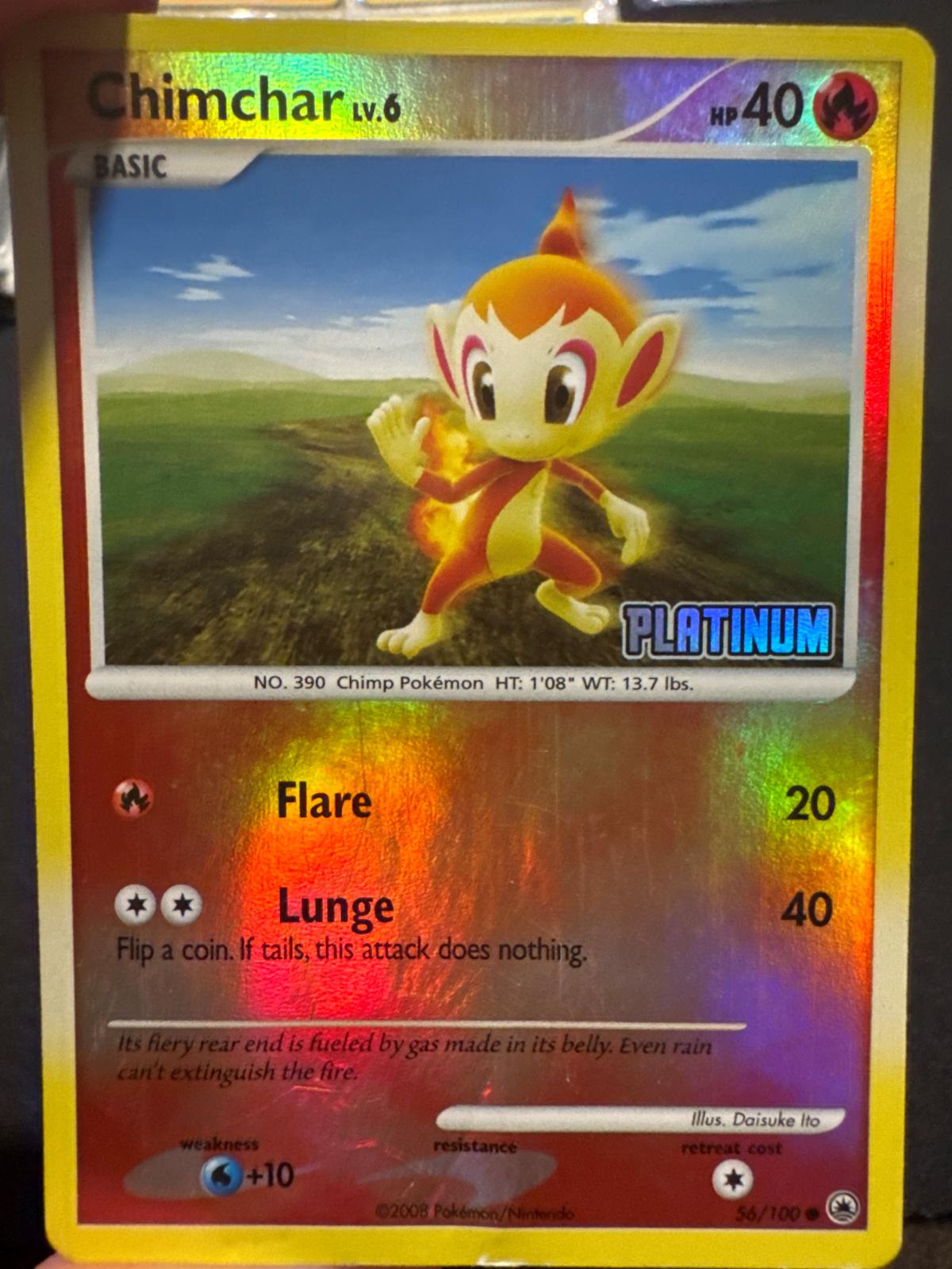 Majestic Dawn Chimchar [Stamped] Pokémon card