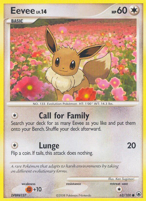 Majestic Dawn Eevee Pokémon card