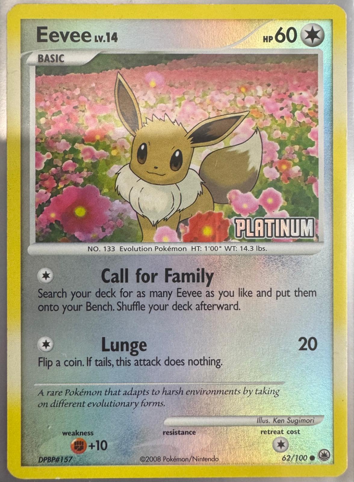 Majestic Dawn Eevee [Stamped] Pokémon card