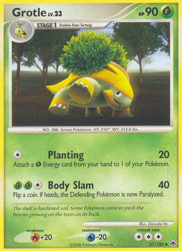 Majestic Dawn Grotle Pokémon card