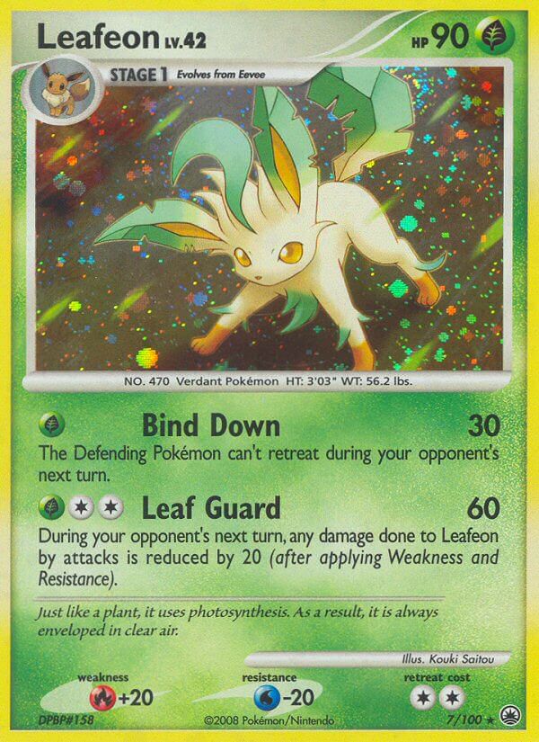 Majestic Dawn Leafeon Pokémon card