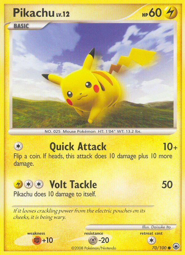 Majestic Dawn Pikachu Pokémon card