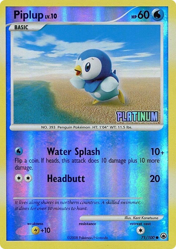 Majestic Dawn Piplup [Stamped] Pokémon card