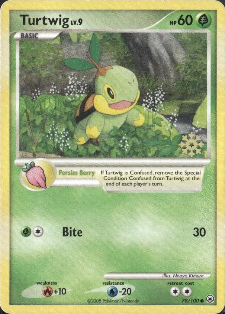 Majestic Dawn Turtwig [Snowflake-Stamped] Pokémon card
