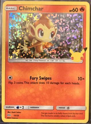 McDonalds 2021 Chimchar [Holo] Pokémon card