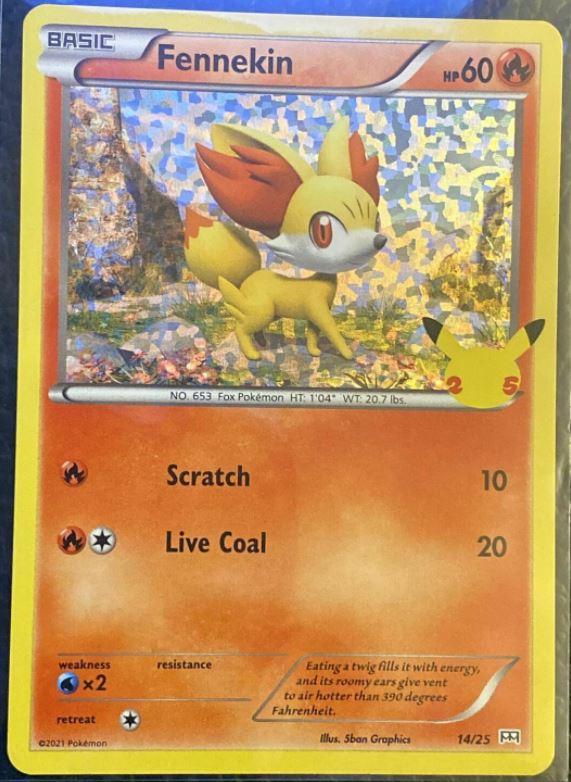 McDonalds 2021 Fennekin [Holo] Pokémon card