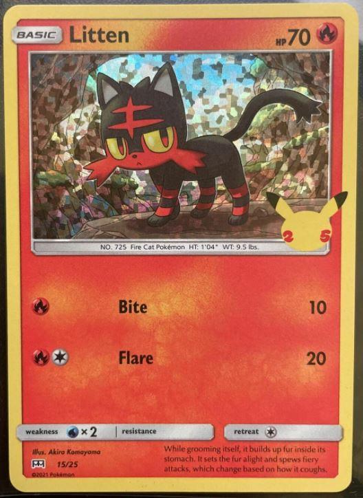 McDonalds 2021 Litten [Holo] Pokémon card