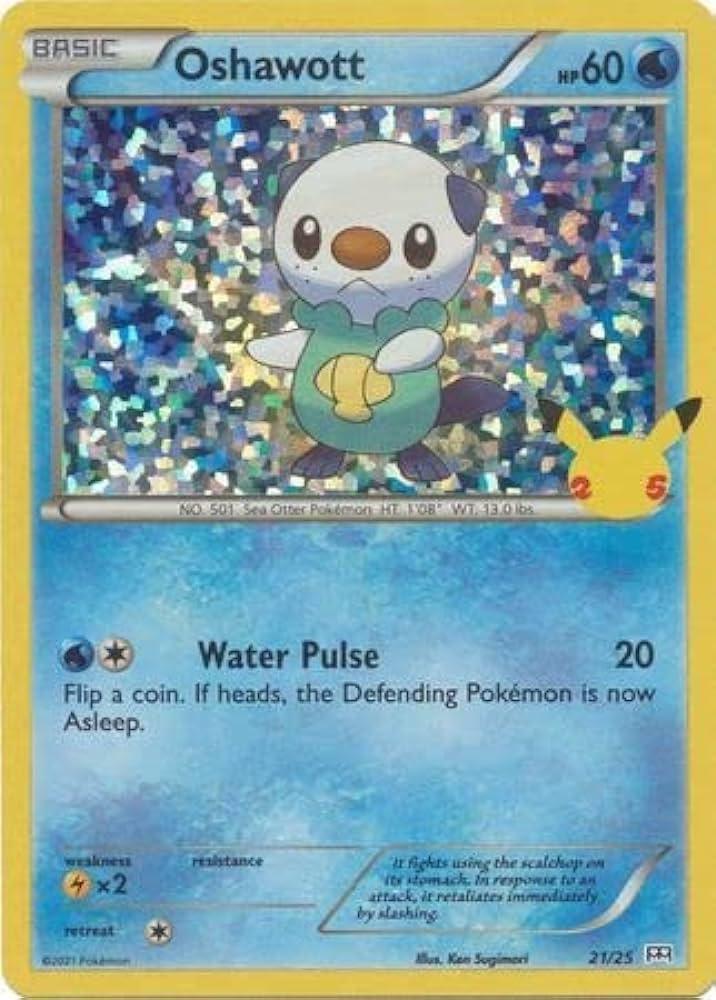 McDonalds 2021 Oshawott [Holo] Pokémon card
