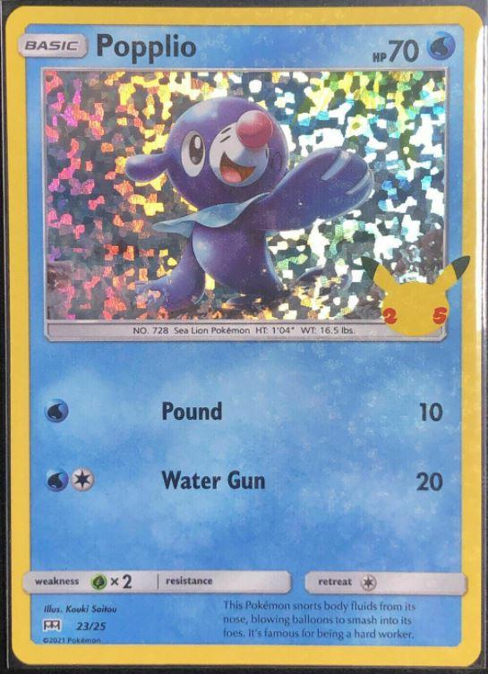 McDonalds 2021 Popplio [Holo] Pokémon card