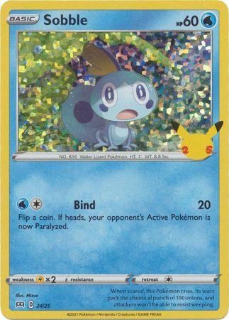 McDonalds 2021 Sobble [Holo] Pokémon card