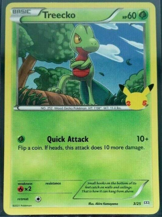 McDonalds 2021 Treecko Pokémon card