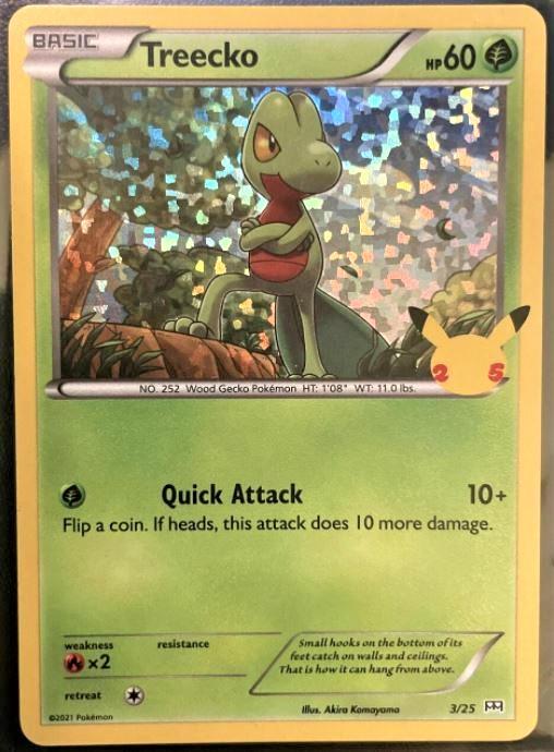 McDonalds 2021 Treecko [Holo] Pokémon card